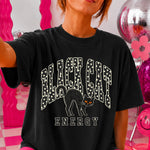 Black Cat Energy Polka Dots DTF Transfer DTF Heat Press Transfer from Sweet Tee Transfers
