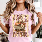 Jesus and Pumpkins DTF Transfer DTF Heat Press Transfer from Sweet Tee Transfers