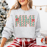 Mimi Christmas Red and Green DTF Transfer DTF Heat Press Transfer from Sweet Tee Transfers