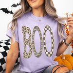 BOO Leopard Camo Checked DTF Transfer DTF Heat Press Transfer from Sweet Tee Transfers
