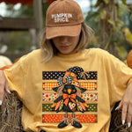 Fall Scarecrow Patchwork Crow DTF Transfer DTF Heat Press Transfer from Sweet Tee Transfers