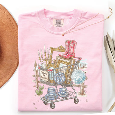 I'd Rather Be Thrifting Cowboy Boots DTF Transfer DTF Heat Press Transfer from Sweet Tee Transfers