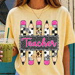 Teacher Pencils DTF Transfer DTF Heat Press Transfer from Sweet Tee Transfers