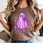 Ghost Neon Purple with Flowers DTF Transfer DTF Heat Press Transfer from Sweet Tee Transfers