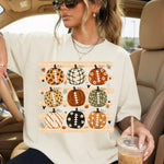 Fall Pumpkin Footballs DTF Transfer DTF Heat Press Transfer from Sweet Tee Transfers