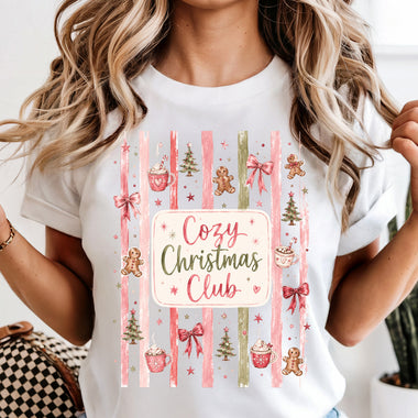 Cozy Christmas Club DTF Transfer DTF Heat Press Transfer from Sweet Tee Transfers