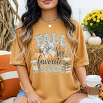 Fall Is My Favorite Season Blue DTF Transfer DTF Heat Press Transfer from Sweet Tee Transfers
