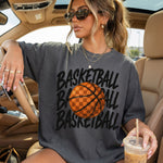 Basketball Stacked Checkered Basketball DTF Transfer DTF Heat Press Transfer from Sweet Tee Transfers