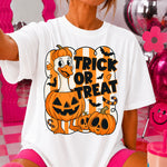 Trick or Treat Pumpkin Goose DTF Transfer DTF Heat Press Transfer from Sweet Tee Transfers