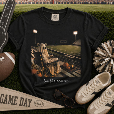 Tis the Season Ghost Football DTF Transfer DTF Heat Press Transfer from Sweet Tee Transfers