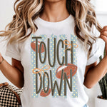 Touchdown Football Striped DTF Transfer DTF Heat Press Transfer from Sweet Tee Transfers