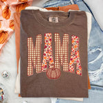 Fall Checkered MAMA DTF Transfer DTF Heat Press Transfer from Sweet Tee Transfers