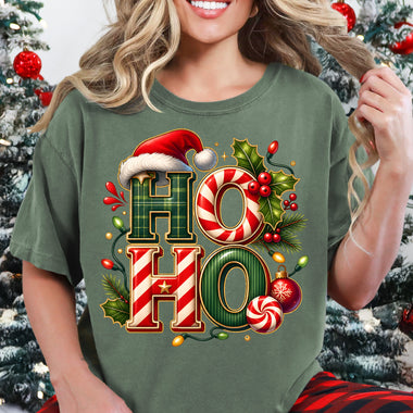 Christmas Ho Ho DTF Transfer DTF Heat Press Transfer from Sweet Tee Transfers