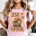 Jesus and Pumpkins DTF Transfer DTF Heat Press Transfer from Sweet Tee Transfers