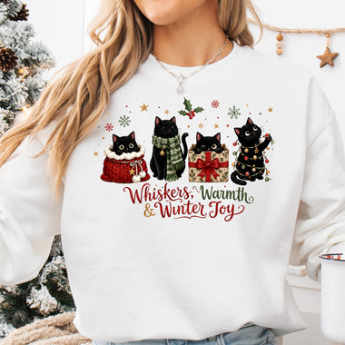 Whiskers, Warmth and Winter Joy DTF Transfer DTF Heat Press Transfer from Sweet Tee Transfers