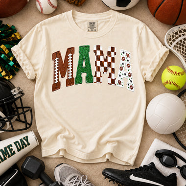 Football MAMA Painted DTF Transfer DTF Heat Press Transfer from Sweet Tee Transfers