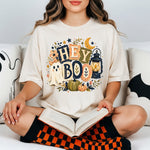 Hey Boo Ghost Halloween DTF Transfer DTF Heat Press Transfer from Sweet Tee Transfers