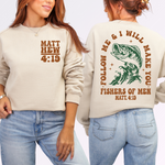 Fishers of Men Matthew 4:19 DTF Transfer DTF Heat Press Transfer from Sweet Tee Transfers