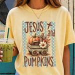 Jesus and Pumpkins DTF Transfer DTF Heat Press Transfer from Sweet Tee Transfers