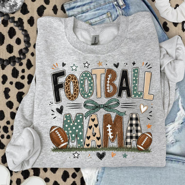 Football MAMA Polkadot Checkered DTF Transfer DTF Heat Press Transfer from Sweet Tee Transfers