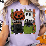 Brew Crew Halloween Coffee Mugs DTF Transfer DTF Heat Press Transfer from Sweet Tee Transfers