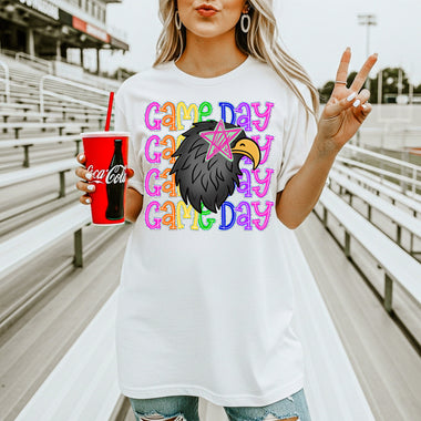 Ravens School Mascot DTF Transfer – Game Day DTF Heat Press Transfer from Sweet Tee Transfers