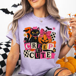 Creep It Cute Black Cat DTF Transfer DTF Heat Press Transfer from Sweet Tee Transfers