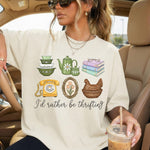 I'd Rather Be Thrifting DTF Transfer DTF Heat Press Transfer from Sweet Tee Transfers