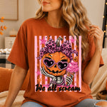 We All Scream Pumpkin Striped DTF Transfer DTF Heat Press Transfer from Sweet Tee Transfers