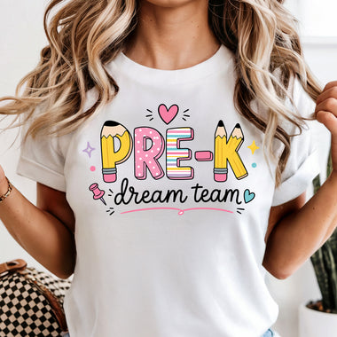Pre-K Dream Team DTF Transfer DTF Heat Press Transfer from Sweet Tee Transfers