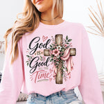 God Is Good All the Time Cross DTF Transfer DTF Heat Press Transfer from Sweet Tee Transfers