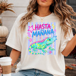 Hasta Mañana Striped Iguana DTF Transfer DTF Heat Press Transfer from Sweet Tee Transfers