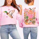 I Will Praise Him in Every Season Front and Back DTF Transfer DTF Heat Press Transfer from Sweet Tee Transfers
