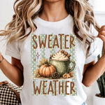 Sweater Weather Striped DTF Transfer DTF Heat Press Transfer from Sweet Tee Transfers