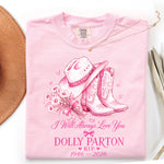 I Will Always Love You Dolly Parton RIP 1946–2026 DTF Transfer DTF Heat Press Transfer from Sweet Tee Transfers