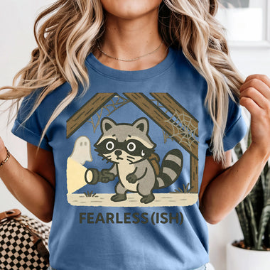 Fearless (Ish) Raccoon Ghost DTF Transfer DTF Heat Press Transfer from Sweet Tee Transfers