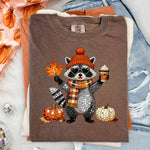 Fall Raccoon Disco Gem DTF Transfer DTF Heat Press Transfer from Sweet Tee Transfers