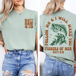 Fishers of Men Matthew 4:19 DTF Transfer DTF Heat Press Transfer from Sweet Tee Transfers