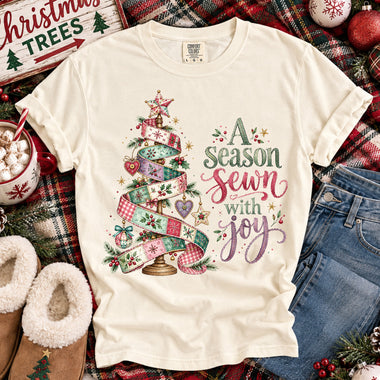 A Season Sewn with Joy DTF Transfer DTF Heat Press Transfer from Sweet Tee Transfers