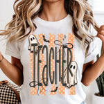 Halloween Ghost Teacher DTF Transfer DTF Heat Press Transfer from Sweet Tee Transfers