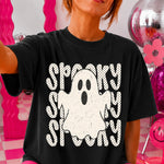 Spooky Polkadot Ghost White DTF Transfer DTF Heat Press Transfer from Sweet Tee Transfers