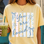 You Are Loved Pastels DTF Transfer DTF Heat Press Transfer from Sweet Tee Transfers