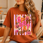 Spooky Season Striped DTF Transfer DTF Heat Press Transfer from Sweet Tee Transfers