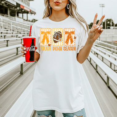 Touchdown Season Orange DTF Transfer DTF Heat Press Transfer from Sweet Tee Transfers