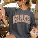 Rooted in Grace Pink DTF Transfer DTF Heat Press Transfer from Sweet Tee Transfers