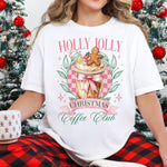 Holly Jolly Christmas Coffee Club DTF Transfer DTF Heat Press Transfer from Sweet Tee Transfers