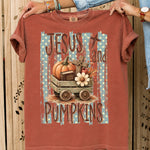 Jesus and Pumpkins DTF Transfer DTF Heat Press Transfer from Sweet Tee Transfers