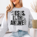 Jesus Is the Answer DTF Transfer DTF Heat Press Transfer from Sweet Tee Transfers