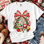 Teacher Christmas Charm Bow DTF Transfer DTF Heat Press Transfer from Sweet Tee Transfers