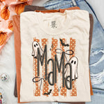 Halloween Ghost MAMA Striped DTF Transfer DTF Heat Press Transfer from Sweet Tee Transfers